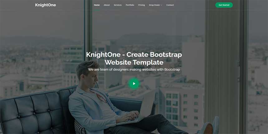 单页式Bootstrap自适应网站模板